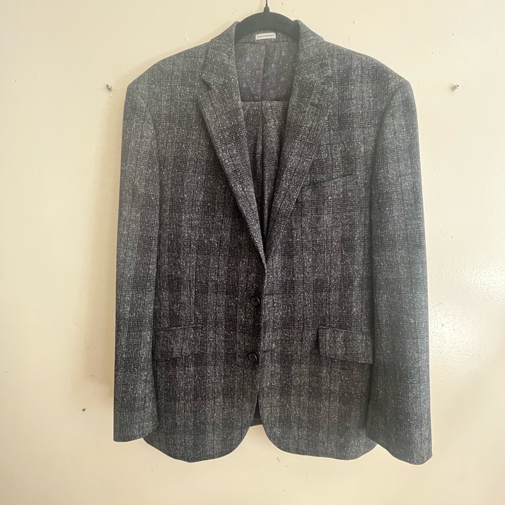 Joseph Abboud Gray Checkered Blazer